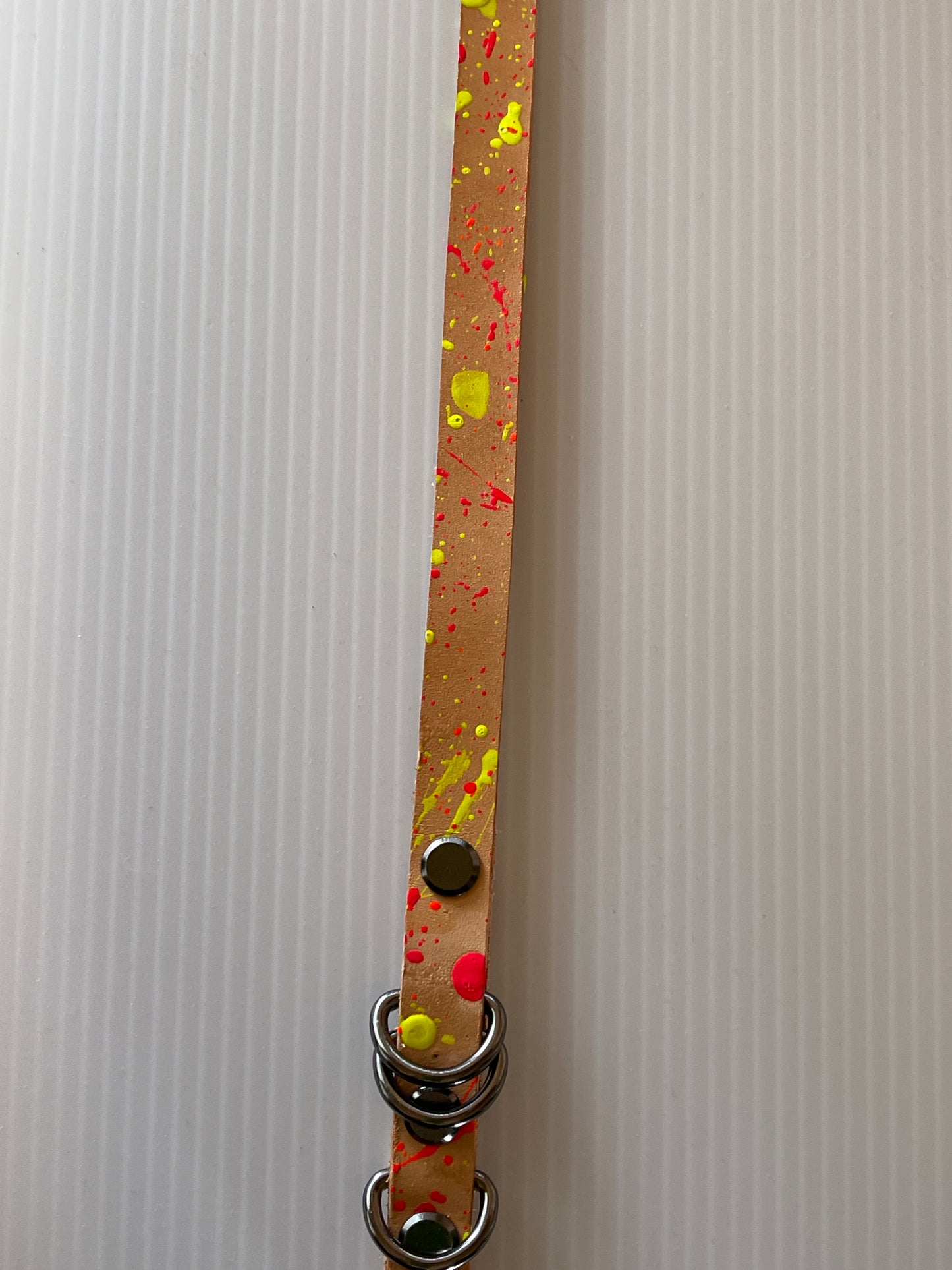 Small Leather Pet Collar - 14" Overall