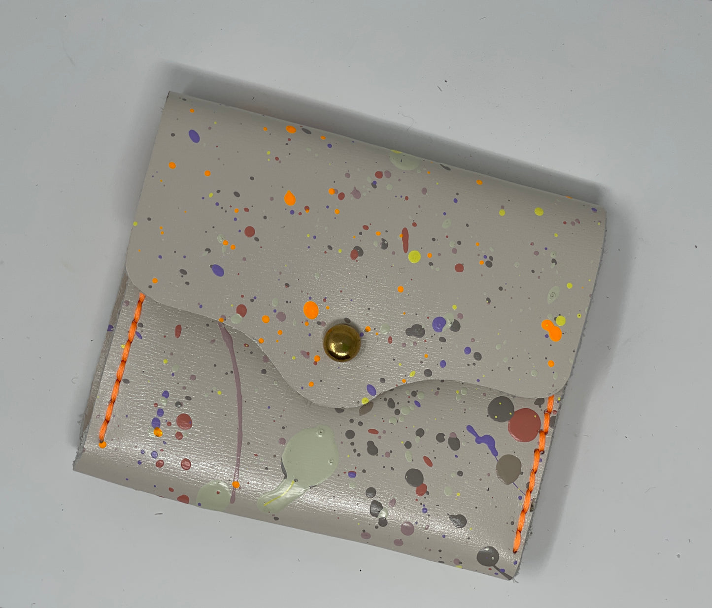 Hand Sewn Leather Mini Wallet