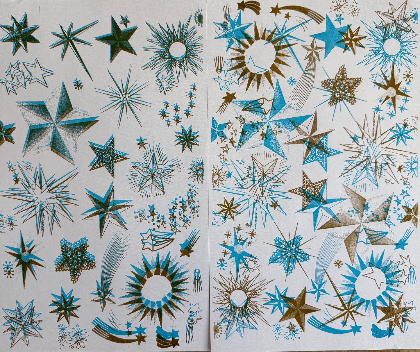 Stars Risograph Print - Limited Edition