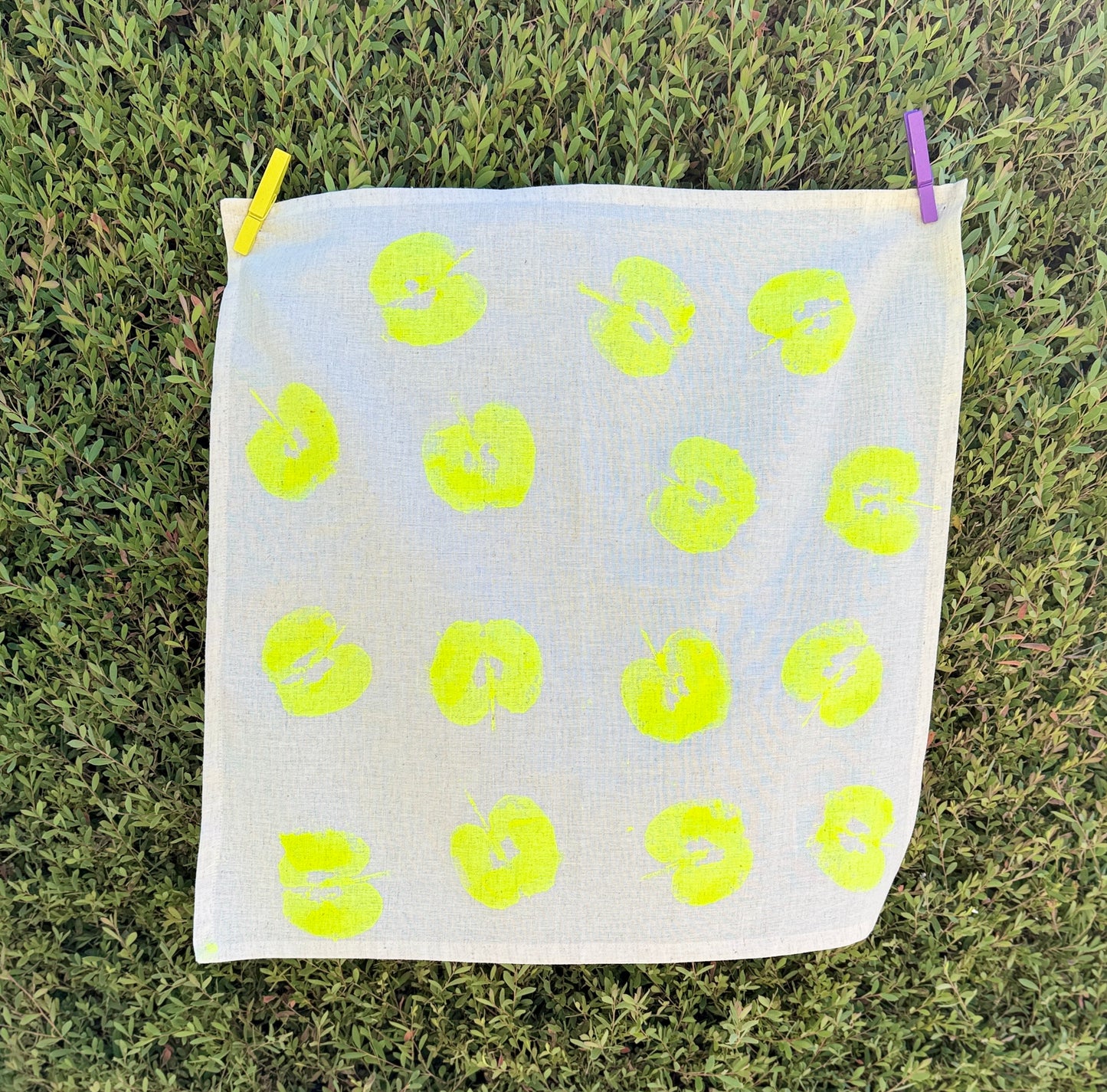 Hand Printed Dish Towel