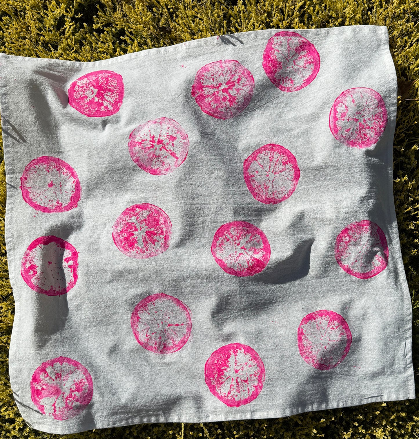 Hand Printed Dish Towel