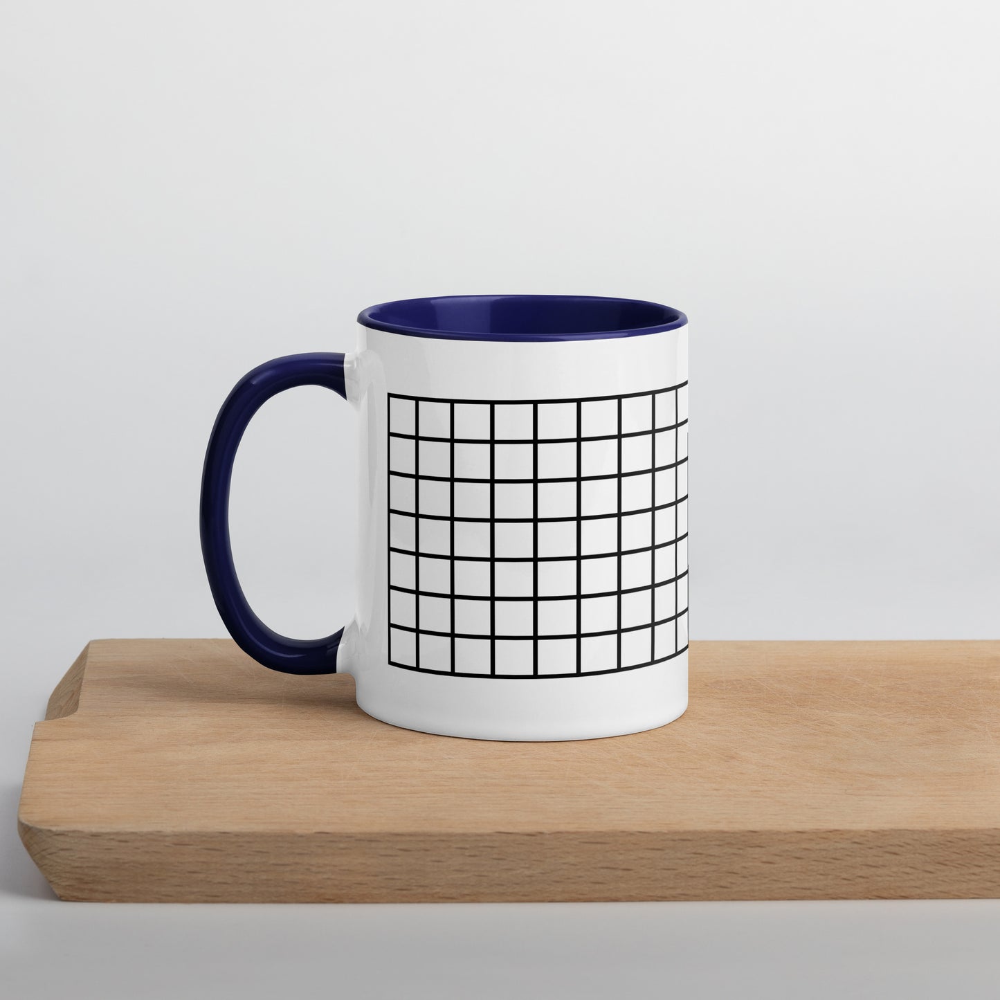Grid Mug with Color Inside