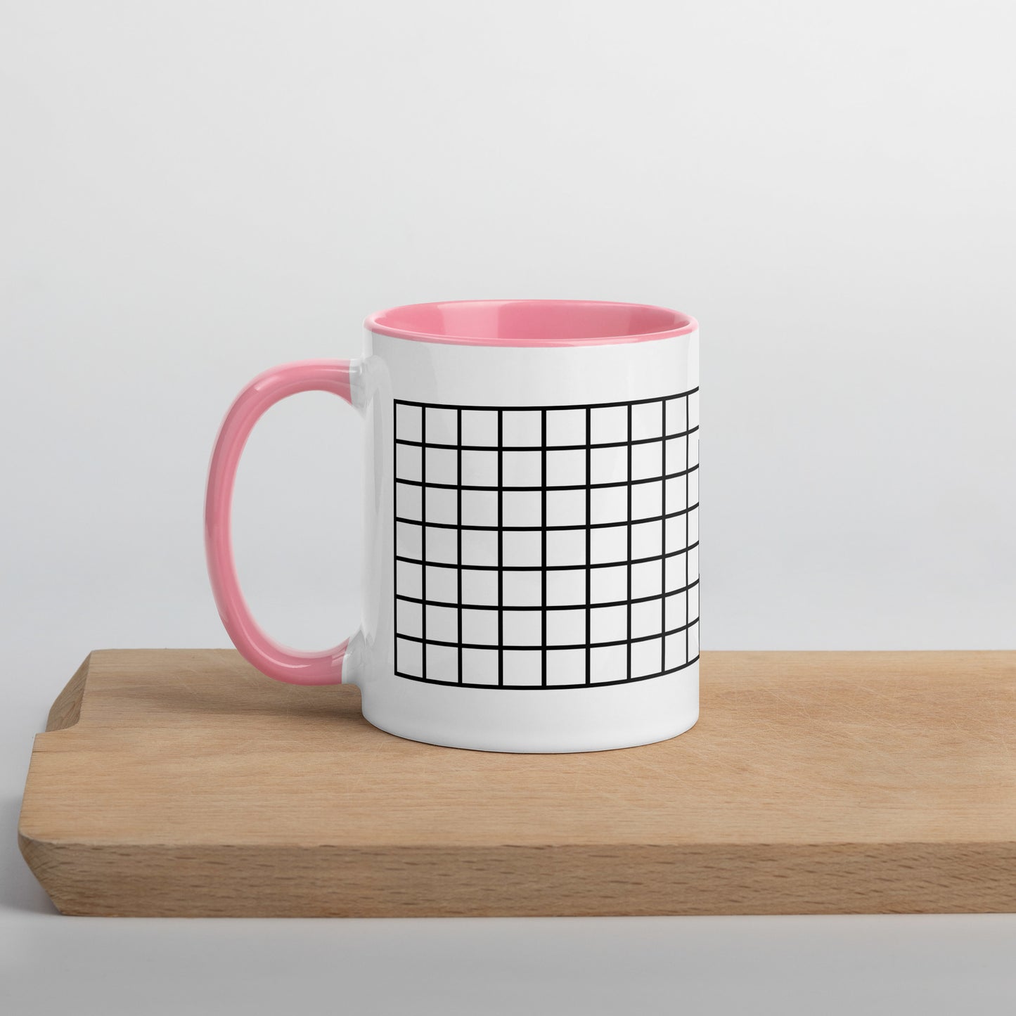 Grid Mug with Color Inside