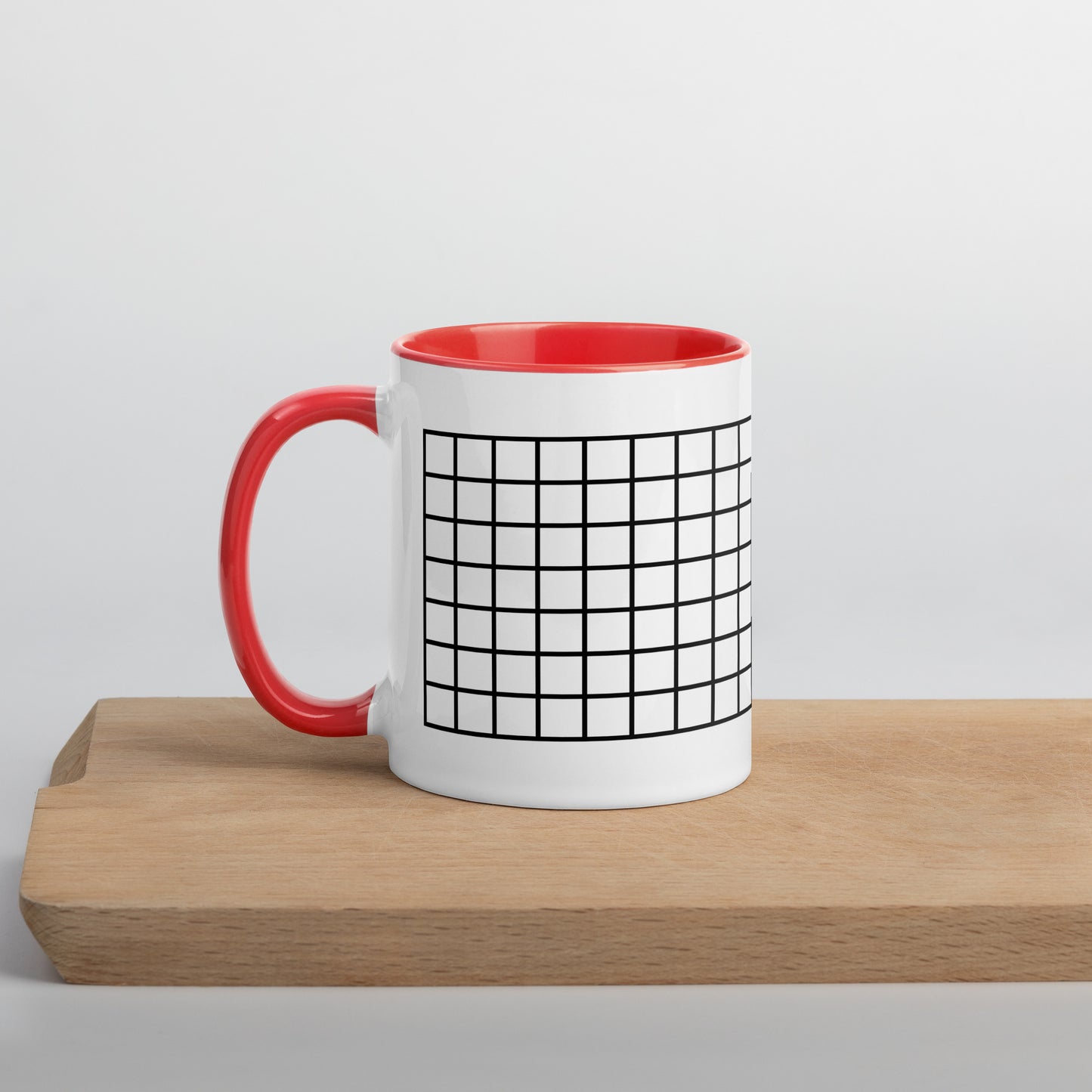 Grid Mug with Color Inside