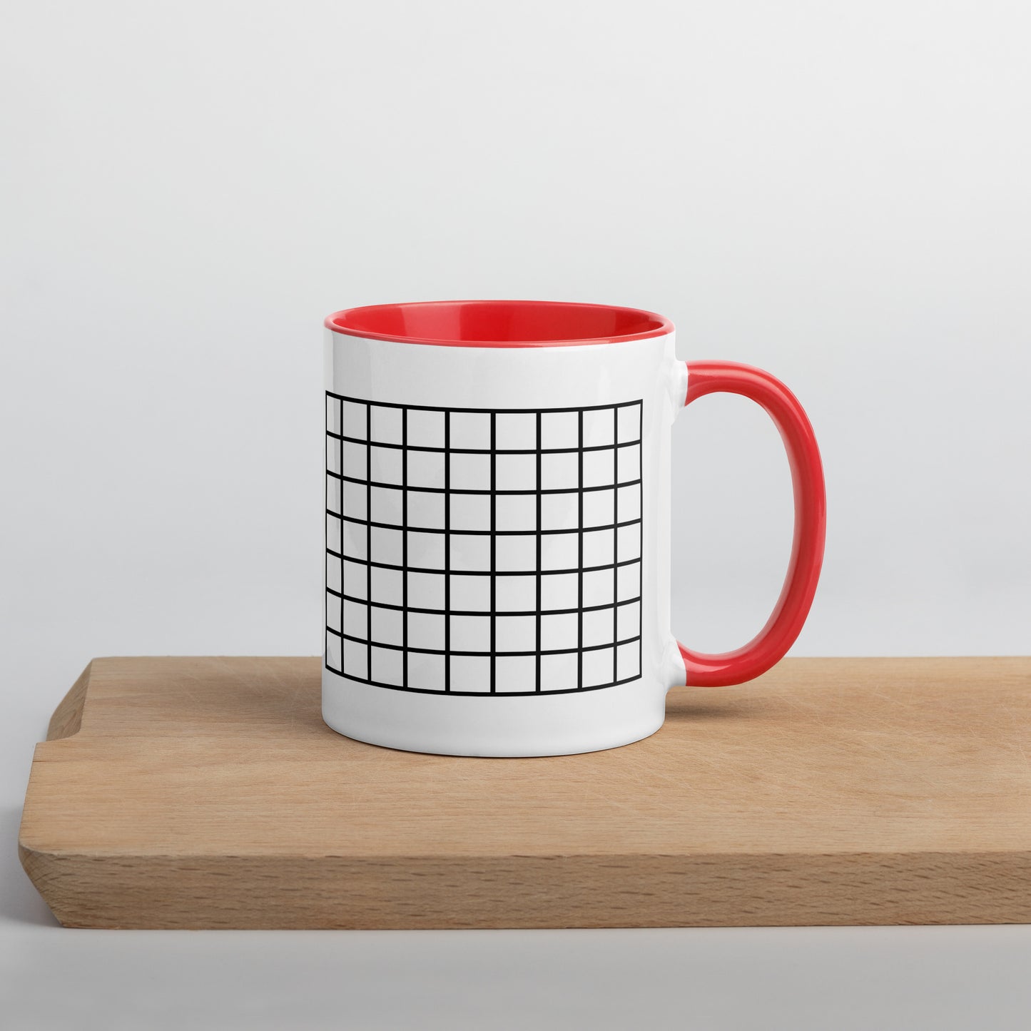 Grid Mug with Color Inside