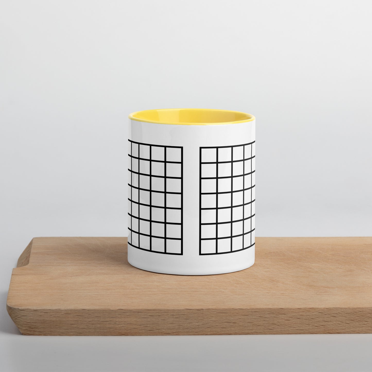 Grid Mug with Color Inside