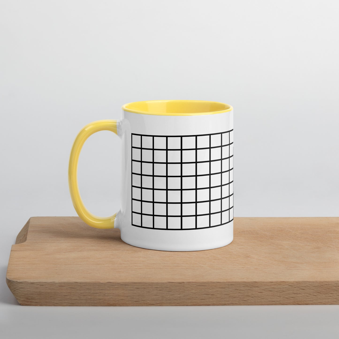 Grid Mug with Color Inside