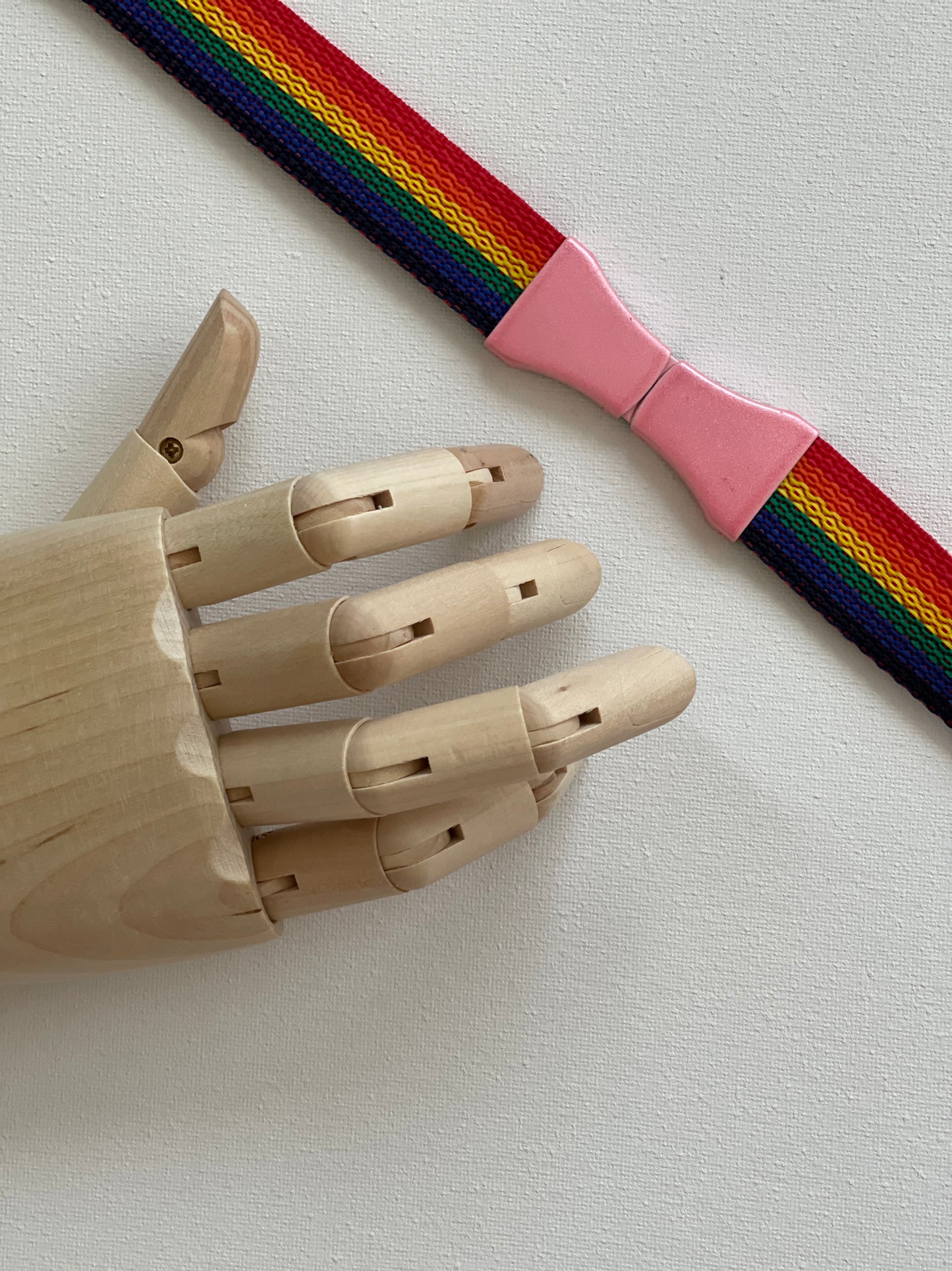 Vintage 80's Pastel Enamel Buckle Narrow Woven Belt - Assorted Colors/Sizes