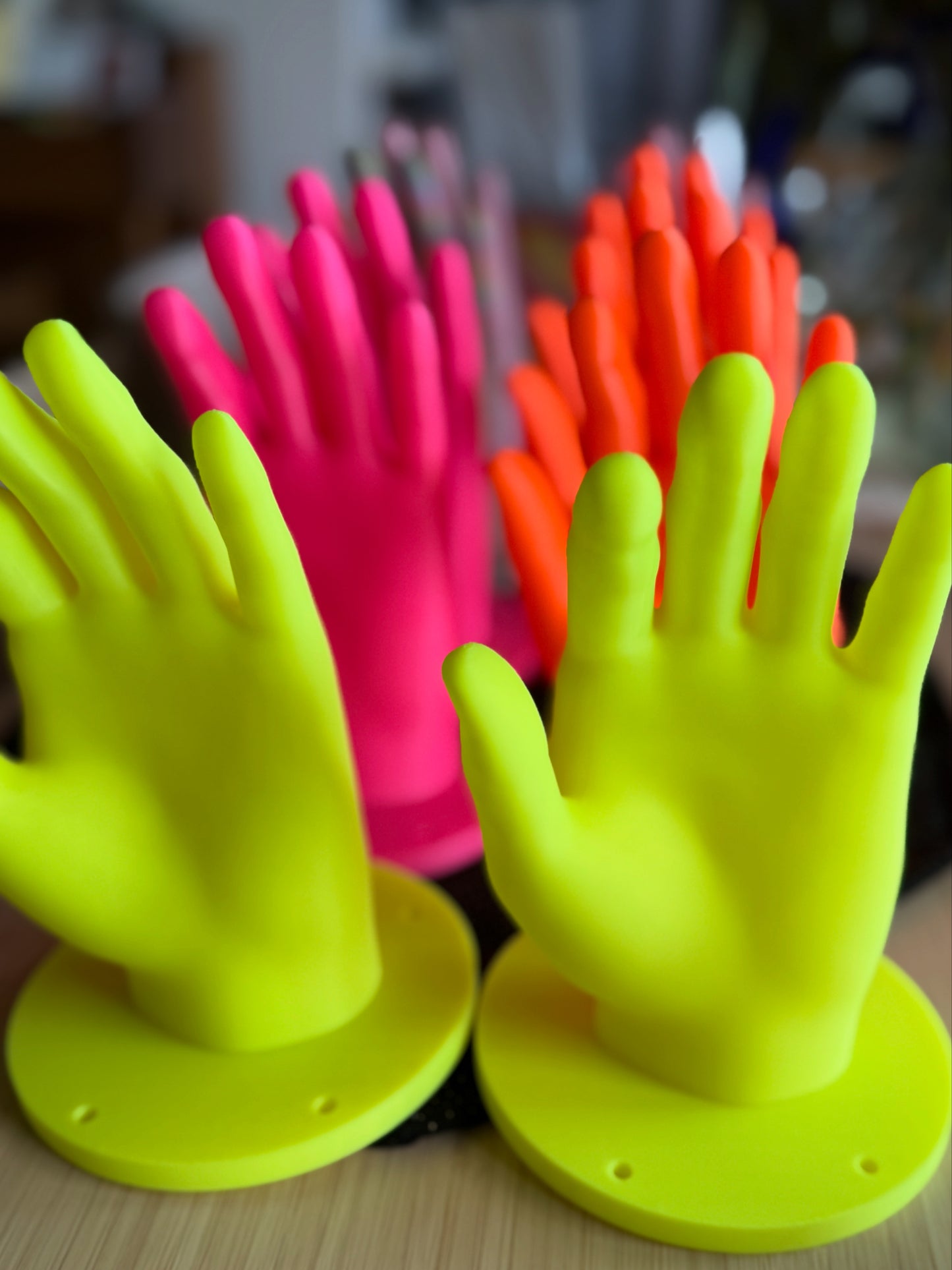 Left or Right Hand Hook — 3D Printed Wall Hook in Vibrant Colors