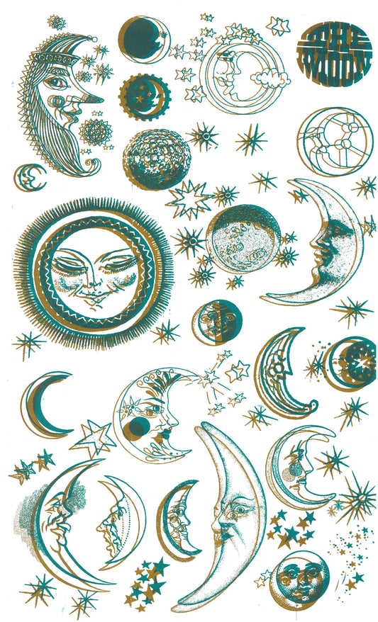 Risograph Moon Print - Limited Edition!